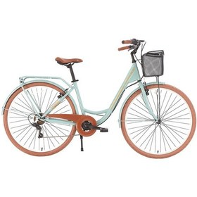 Resim Bisan Sorrento-s Şehir Bisikleti 44 Cm V 26 Jant 7 Vites Çağla Yeşili Gold Çağla Yeşili Gold Yeşil - Altın 
