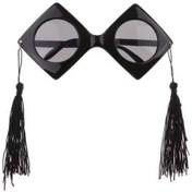 Resim Parti Gözlüğü Mezuniyet Partileri İçin Siyah Kenarları Püsküllü Kep Modeli Komik Parti Gözlüğü Diğer 