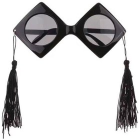 Resim Parti Gözlüğü Mezuniyet Partileri İçin Siyah Kenarları Püsküllü Kep Modeli Komik Parti Gözlüğü Diğer 