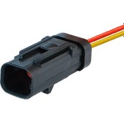 Resim TE Connectivity Dişi Konnektör 2 Pin Kablolu 