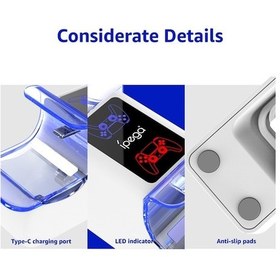 Resim Fastbuy İpega Pg-p5003 Ps5 İkili Şarjlı Beyaz Dizüstü Kumanda, Hızlı Şarj, Led Göstergeli, Güvenli Koruma 