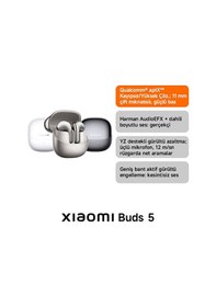 Resim Xiaomi Buds 5 Bluetooth 5.4 Kulak İçi Kulaklık 