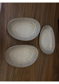 Resim 3'lü Galata Vago Oval Plate 15 8.5 Cm 140 Cc Reçel/bal/kahvaltı/aperatif Çok renkli 