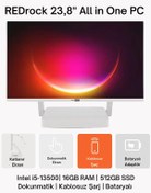 Resim Redrock Foldline3 i5-13500H 16 GB 512 GB SSD 23.8" Free Dos AIO Masaüstü Bilgisayar 