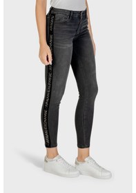 Resim Armani Exchange Bayan Kot Pantolon Xw000129 Af16082 Mc002 Siyah Siyah 