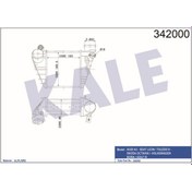 Resim KALE OTO Radyatör 342000 Turbo Radyatörü Golf IV 98- Bora 98- 1.8T 1.9 TDI / A3 96- / Toledo II 98- Leon 99- / Octavia I 99- 183X189.5X85 