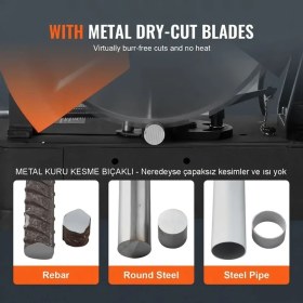 Resim 2000 Watt Bakır Sargılı 355 mm Metal Profil Kesme Makinası EEA246 