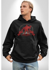 Resim 18 Mart Çanakkale Atatürk İmzası Kadın Erkek Siyah Kapüşonlu Sweatshirt Hoodie Siyah 