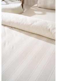 Resim Rivaistanbul Nenas Vizon Çift Kişilik Nevresim Takımı 4 Parça %100 Pamuklu Krem 