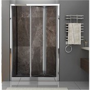 Resim Duşakabincim 80 Cm Katlanır Sürgülü Cam Duşakabin 