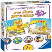 Resim Ravensburger 9x2 Parça Puzzle İnşaatçı Hayvanlar 030743 