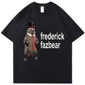 Resim Snapbuy Fnaf Frederick Fazbear Fantezi Tişört - Erkek/kadın Büyük Boy Kısa Kollu Komik T-shirtgreen Green 