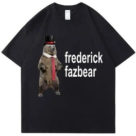 Resim Snapbuy Fnaf Frederick Fazbear Fantezi Tişört - Erkek/kadın Büyük Boy Kısa Kollu Komik T-shirtgreen Green 