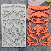 Resim Rölyef Silikon Kalıp Fondan Kek Kalıbı Mutfak Aletleri Pişirme Araçları Cupcake Üstü Süsleme Düğün Doğum Günü Parti Süsleme Kalıbı Yeniden Kullanılabilir 
