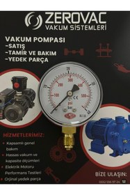 Resim SIMGA 0-40 Bar Çap Ø63 Mm Alttan Bağlantılı Kuru Tip Manometre 