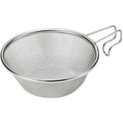 Resim Mufunye Çelik Kolanlı Eliksir Süzgeci, Sierra Cup, Paslanmaz Çelik - Ağ Izgara Deseni Çok Renkli 