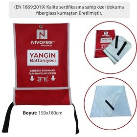 Resim Yangın Battaniyesi 150x180cm 