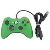 Resim Xbox 360 Kablolu Oyun Kolu Gamepad Pc Uyumlu Yeşil 