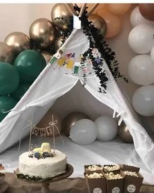 Resim ONE yazılı Mini Kırlangıç Banner Pasta Süsü 