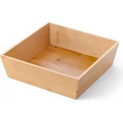 Resim Renklimestore Bambu Lüx Kare Orta Boy Ekmeklik-Meyvelik 19CM, Bambu Ekmeklik Kare Orta Boy 19CM 