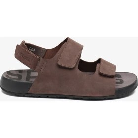 Resim Greyder Erkek Kahverengi Nubuk Hakiki Deri Sandalet 5Y1CS64685 