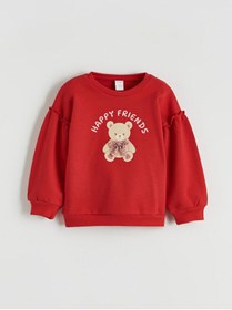 Resim LC Waikiki UZG STORE'dan Stil Sahiplerine Ayıcık Baskılı Kız Bebek Sweatshirt 