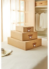 Resim Ocean Home Textile 3'lü Jüt Destekli Hurç Set 31 x 38 x 12 + 45 x 55 x 18 + 55 x 70 x 18 cm 