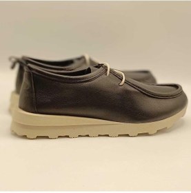 Resim Asos Siyah Deri Bağcıklı Loafer Siyah 