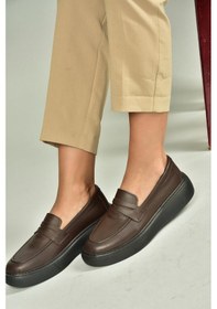 Resim Fox Shoes U555026103 Kahverengi Hakiki Deri Günlük Kadın Ayakkabı Kahverengi-hakiki Deri 