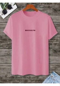 Resim Hırsch Unisex Pembe Brooklyn Baskılı T-shirt Pembe 