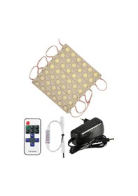 Resim 20 Adet 12 Volt 6 Watt 6 Lensli 6500k Beyaz 3030 Smd Led Modül 12a Tek Renk Rf Dimmer 3a Priz Tipi A 