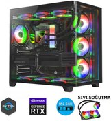 Resim DMC N311 (PUBG,GTA 5) Ryzen 7 5700,32gb Ram,512gb M.2,rtx3050 Sıvı Soğutmalı Oyuncu Bilgisayarı 