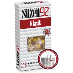 Resim Süzen92 Sigara Ağızlığı Filtresi Klasik 144'lü Kutu 