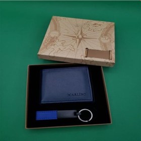 Resim Deri Anahtarlık Cüzdan Hediye Seti Dekoratif Hediyelik 