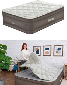 Resim Bestway Elektrikli Pompalı, Alezli Çift Kişilik Şişme Yatak 203x152x51 Cm 