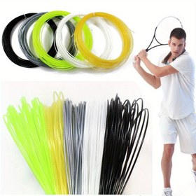 Resim 12m, Çok Renkli Tenis Raketi Tel Değiştirme Aksesuarları, Spor Tenis Raketi İplik Naylon Tel 