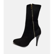 Resim Aktaş Ayakkabı Kadın Siyah Ince Topuk Süet Bot 