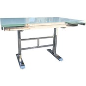 Resim Masa JAPON ayak model Metal transmisyon çelik nikelaj Yan Açılır Temper cam Ahşap kutuda El Yapım 