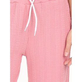 Resim Denokids Kız Çocuk Geniş Paça Pembe Basic Eşofman Altı 