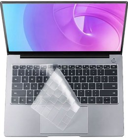 Resim Apple Uyumlu MacBook 13' 2017 A1466 Zore Klavye Koruyucu Transparan Buzlu Silikon Ped 