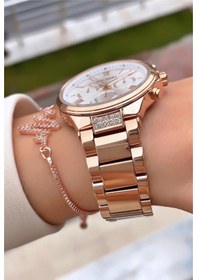 Resim Tom Jones Mrd12046 Rose Gold Renk Kadın Kol Saati Bileklik Hediyeli 