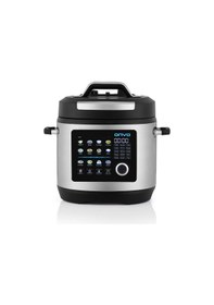 Resim Onvo Ovtc02 1000w Elektrikli Düdüklü Tencere 6l Akıllı Pişirici Gri - Siyah 