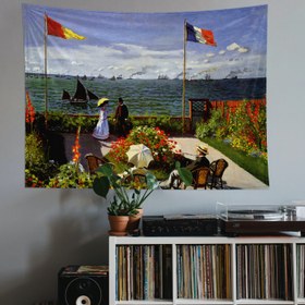 Resim Garden at Sainte-Adresse Duvar Örtüsü - 100 cm x 135 cm 