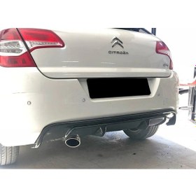 Resim Citroen C4 Difüzör Difizör Plastik Parlak Siyah 2011 2012 2013 2014 2015 2016 Arka-difizör-bodykit-ek 