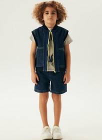 Resim Nebbati Bg Store Erkek Çocuk Denim Yelek 