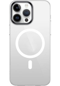 Resim İphone 15 Pro Uyumlu Zore Wireless Şarj Özellikli Şeffaf G-glass Kılıf-lacivert Lacivert 