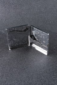 Resim Silvio Monetti Kare Gümüş Işlemeli Metal Sigara Tabakası Smtbkcb001r2 