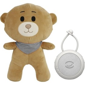 Resim Budizzz Beyaz Gürültü Cihazı Bebek Uyku Arkadaşı Gri Fular Ay 