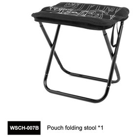 Resim Kamp Taburesi Katlanır Sandalye Hafif Zip Depolama Taşınabilir Siyah 