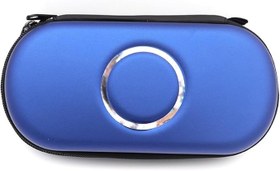 Resim Carrying Case for Sony PSP 1000/2000/3000, Pouch Storage Case Travel Case Bag Protective Hard EVA Case Cover for PSP Console and Memory Card, Waterproof and Shockproof (Blue) 